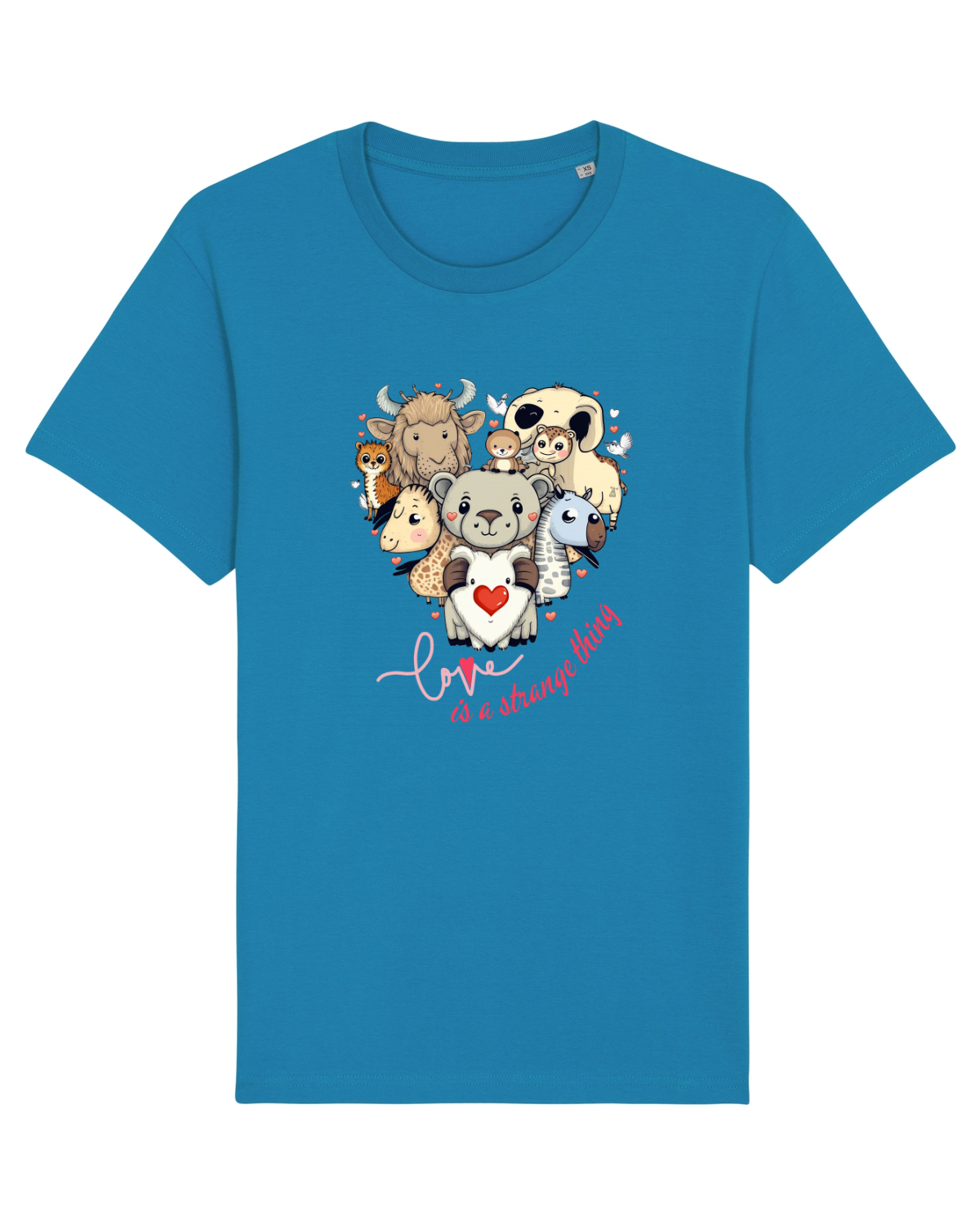 Tricou mânecă scurtă Unisex Rocker Azur