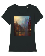city on the river Tricou mânecă scurtă guler larg fitted Damă Expresser