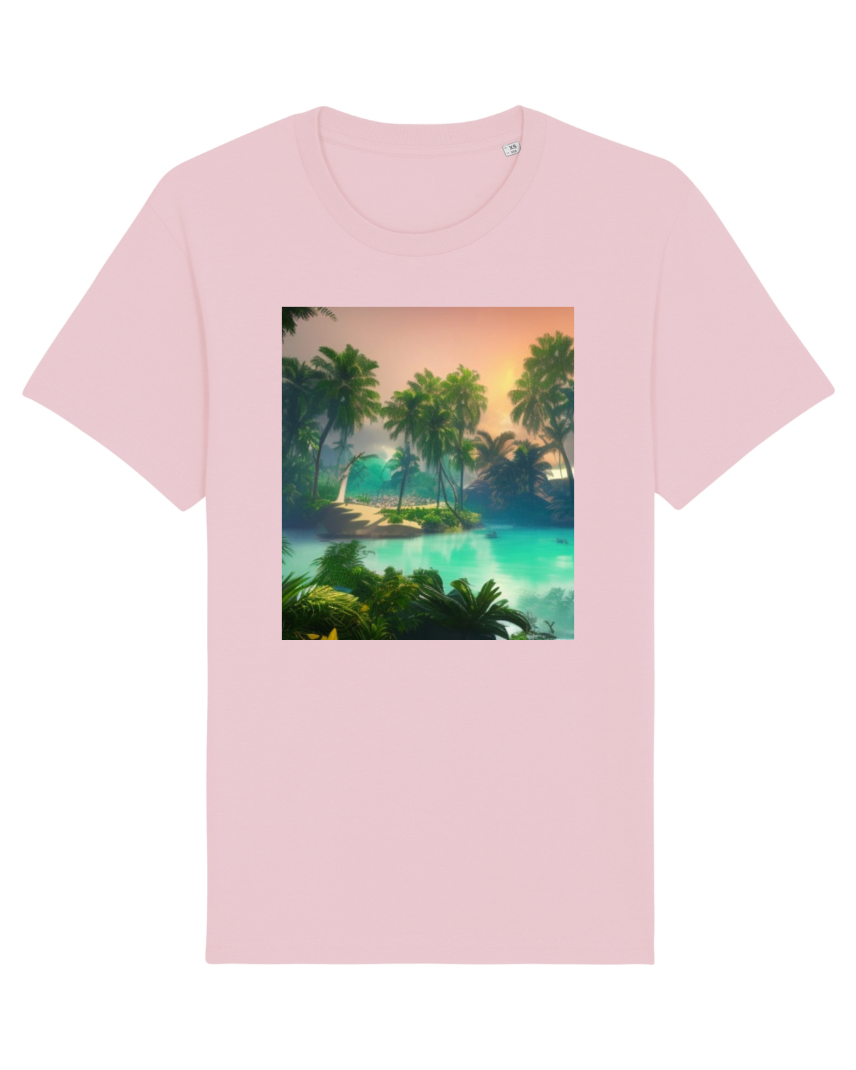 Tricou mânecă scurtă Unisex Rocker Cotton Pink
