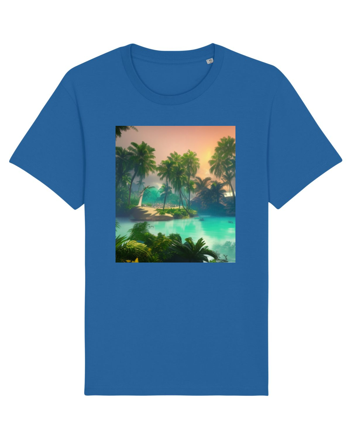 Tricou mânecă scurtă Unisex Rocker Royal Blue