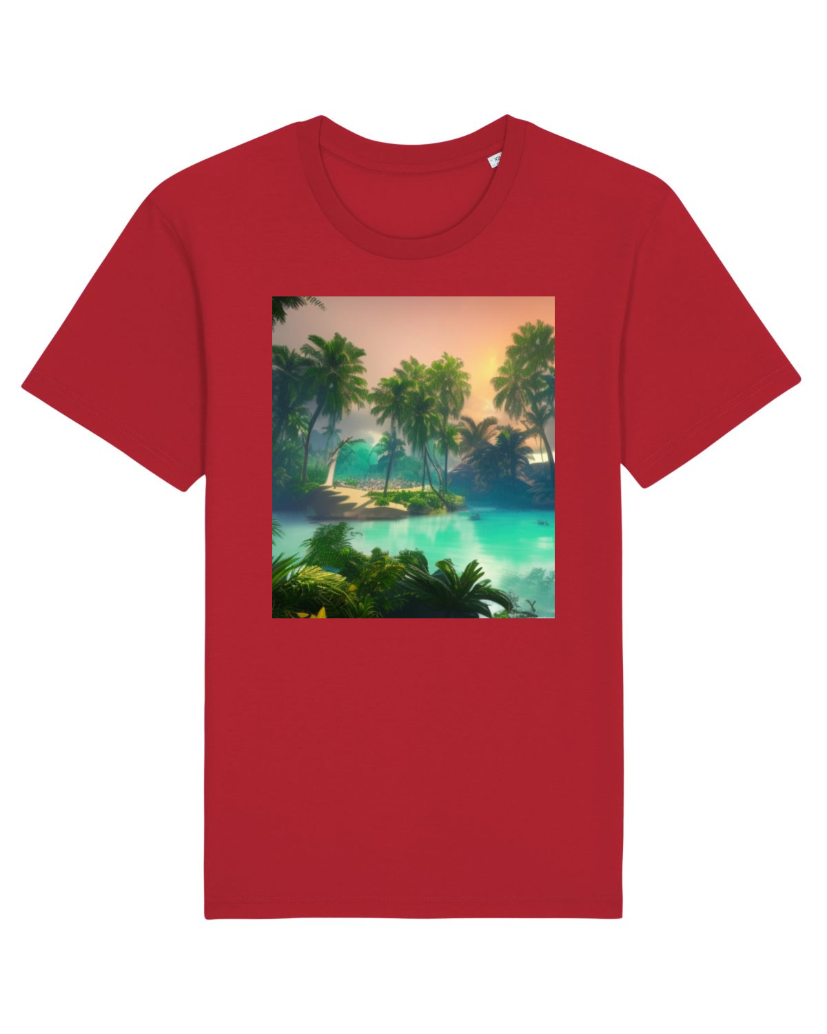 Tricou mânecă scurtă Unisex Rocker Red