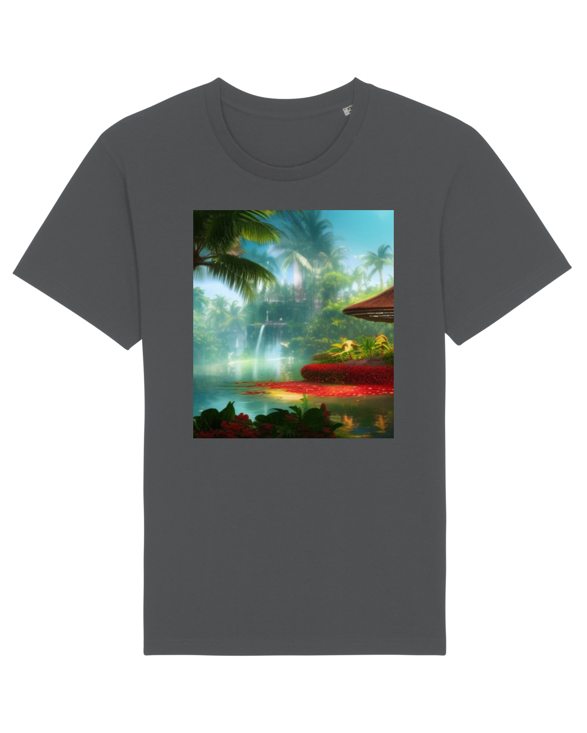 Tricou mânecă scurtă Unisex Rocker Anthracite