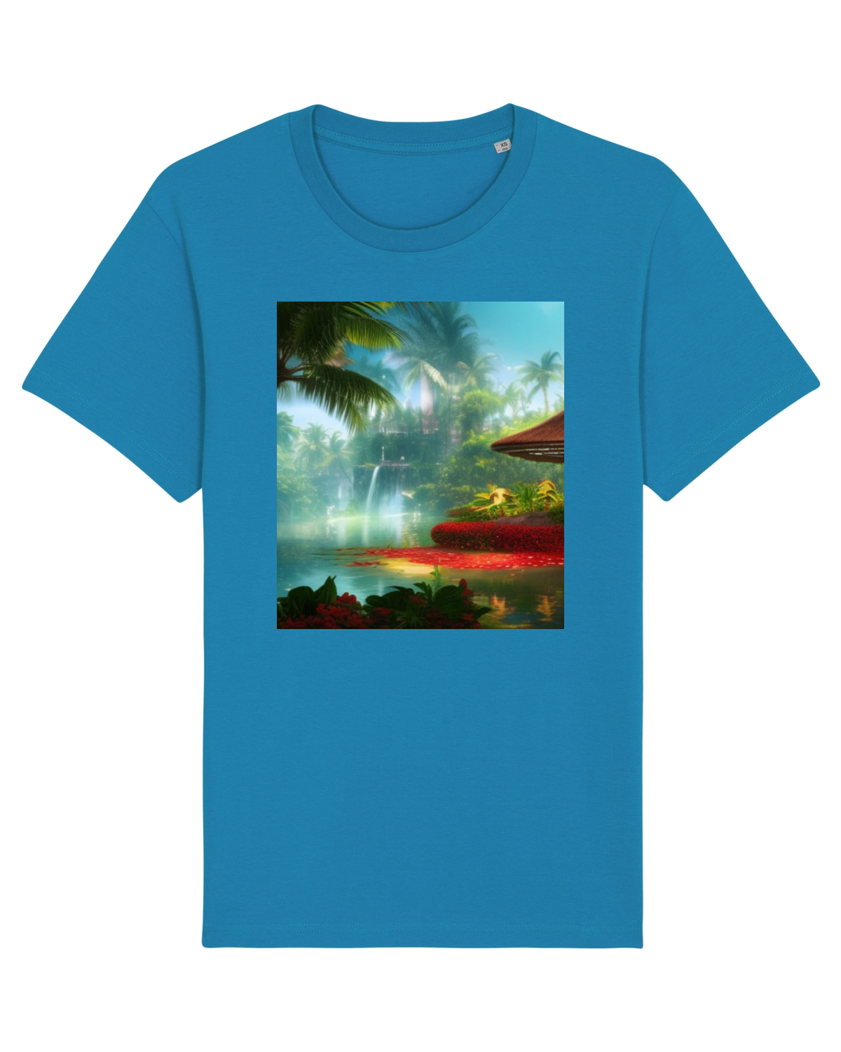 Tricou mânecă scurtă Unisex Rocker Azur