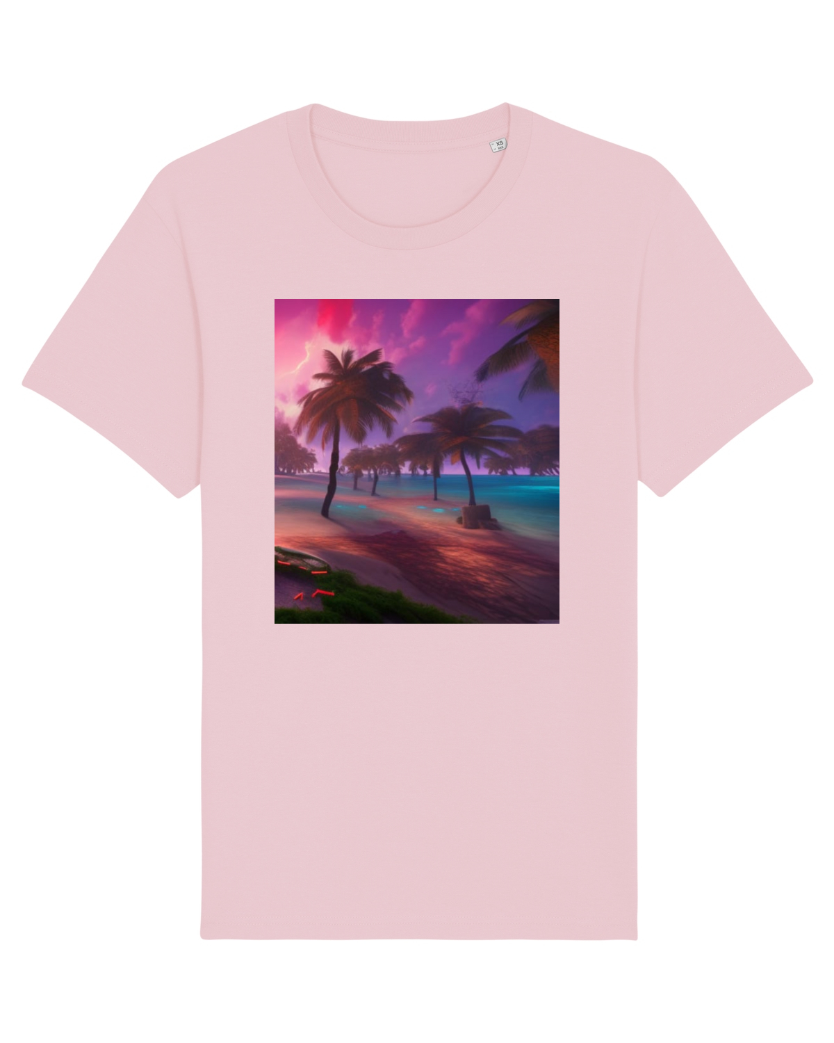 Tricou mânecă scurtă Unisex Rocker Cotton Pink