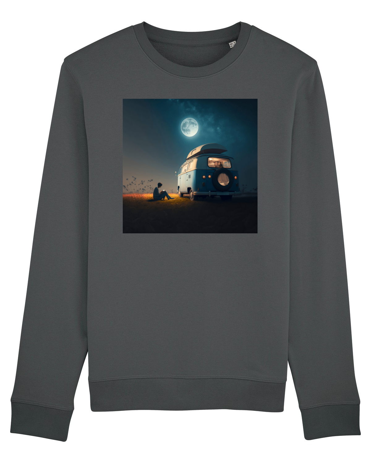 Bluză mânecă lungă Unisex Rise Anthracite