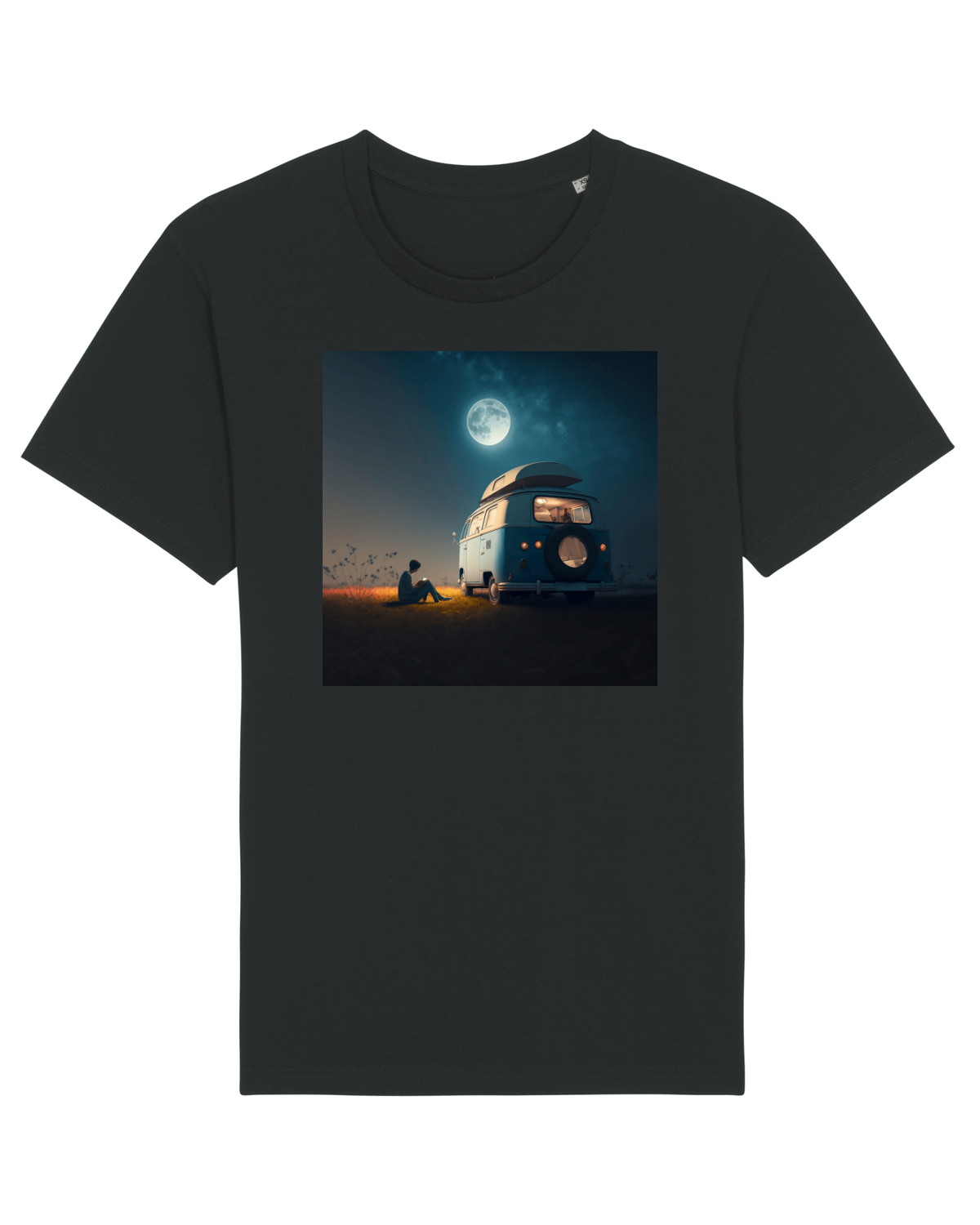Tricou mânecă scurtă Unisex Rocker Black