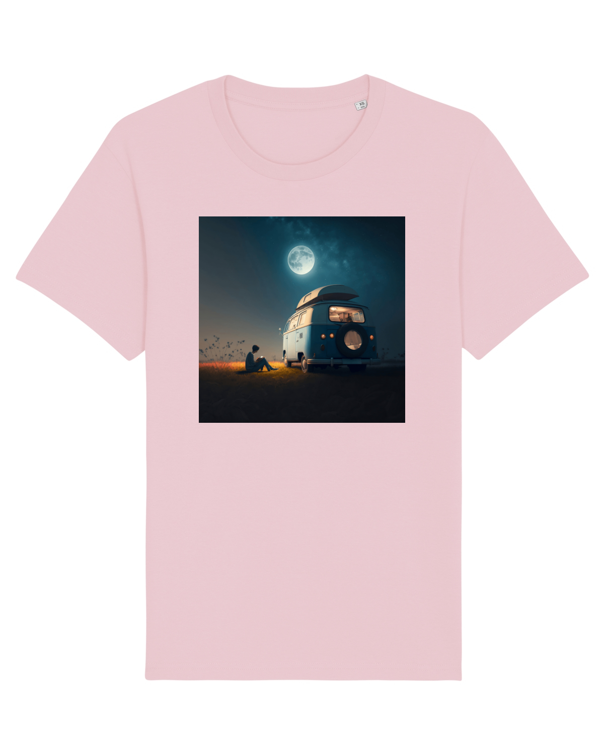 Tricou mânecă scurtă Unisex Rocker Cotton Pink