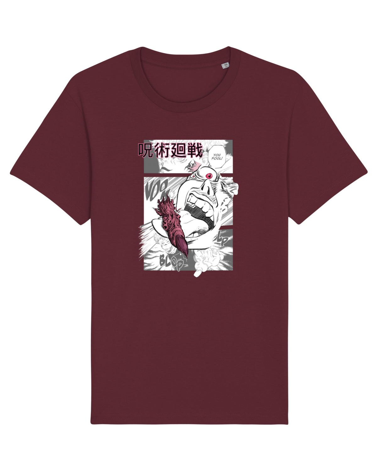 Tricou mânecă scurtă Unisex Rocker Burgundy