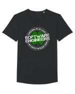 SOFTWARE ENGINEERS Tricou mânecă scurtă guler larg Bărbat Skater