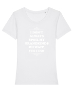 GRANDPARENTS Tricou mânecă scurtă guler larg fitted Damă Expresser