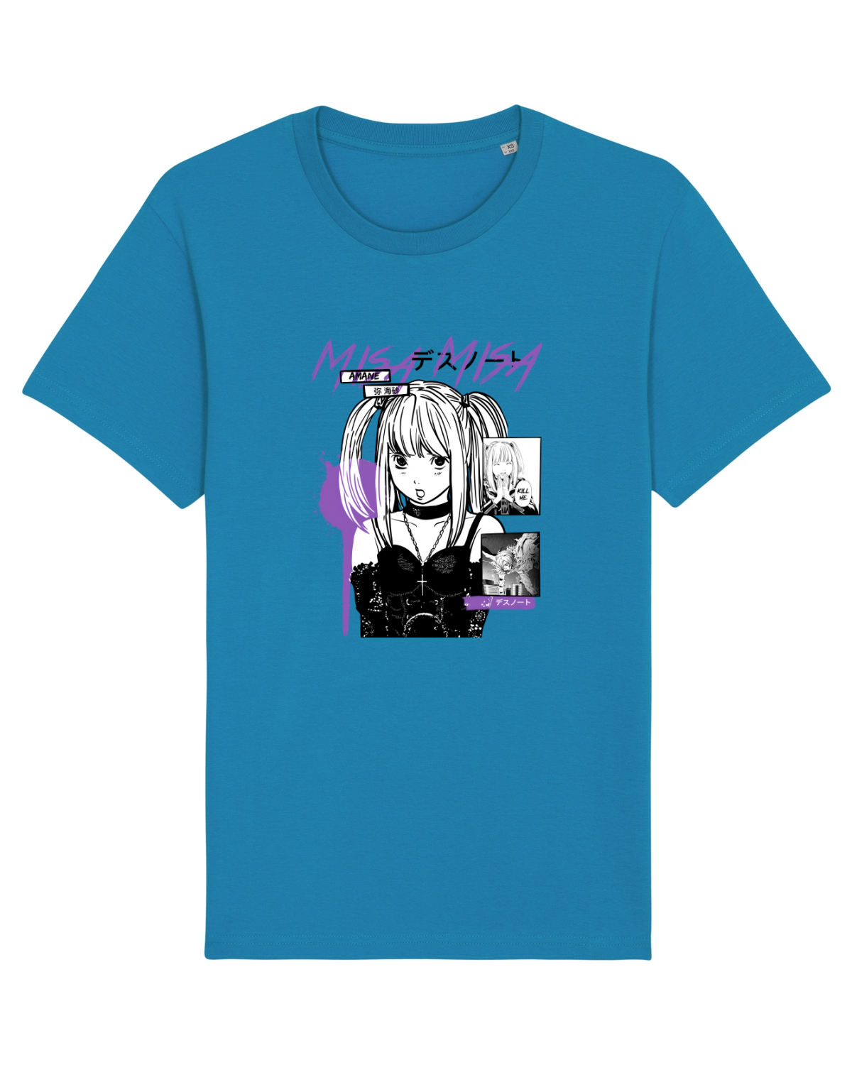 Tricou mânecă scurtă Unisex Rocker Azur