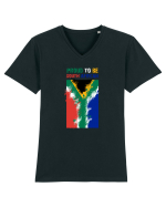 SOUTH AFRICAN Tricou mânecă scurtă guler V Bărbat Presenter