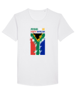 SOUTH AFRICAN Tricou mânecă scurtă guler larg Bărbat Skater