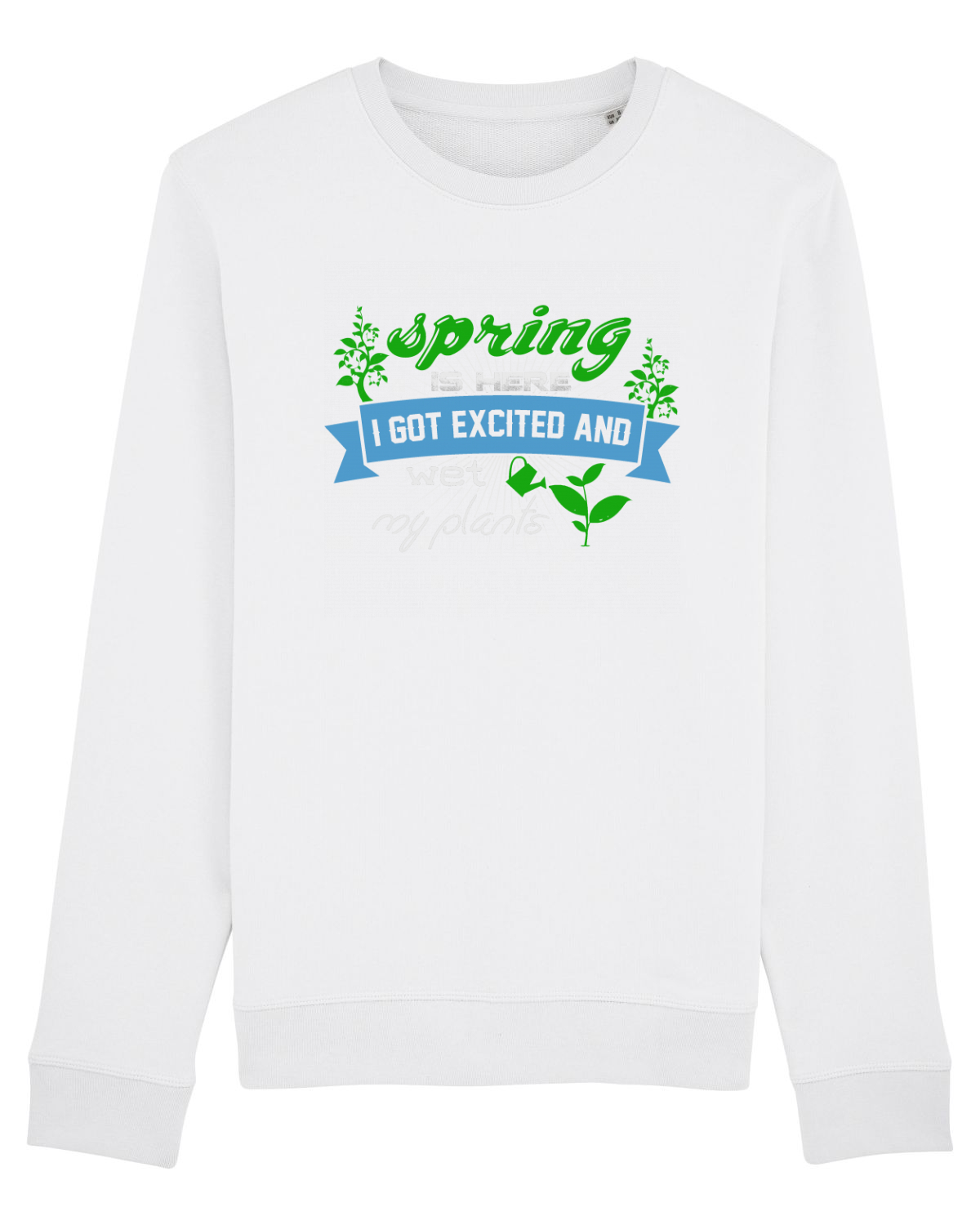 Bluză mânecă lungă Unisex Rise White