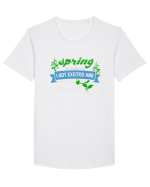 SPRING Tricou mânecă scurtă guler larg Bărbat Skater