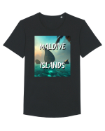 MALDIVE ISLANDS Tricou mânecă scurtă guler larg Bărbat Skater
