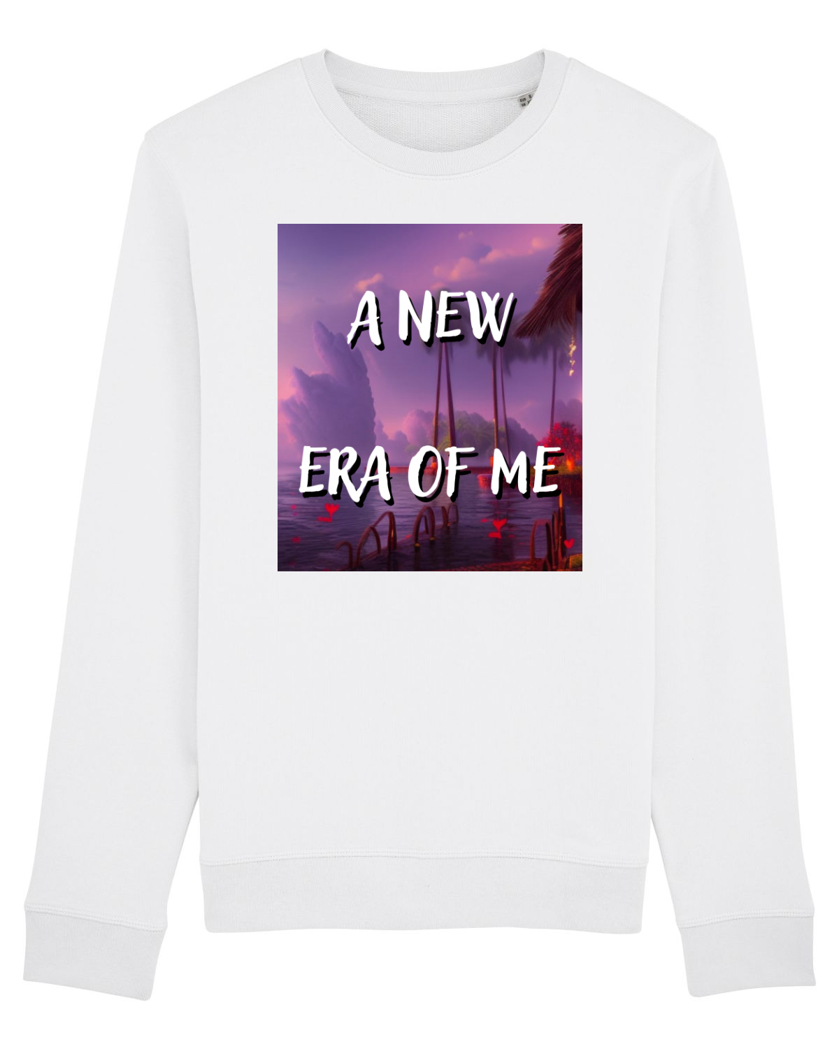 Bluză mânecă lungă Unisex Rise White