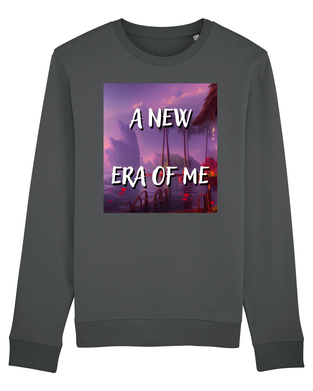 Bluză mânecă lungă Unisex Rise Anthracite