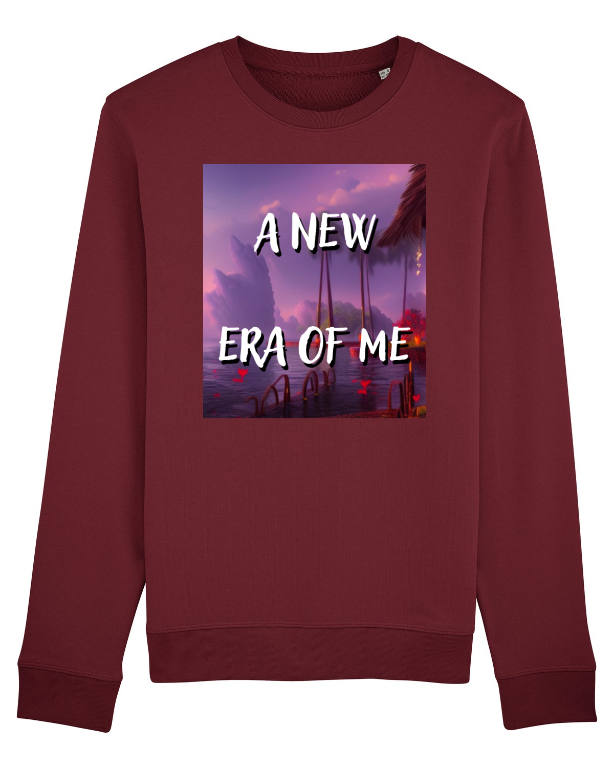 Bluză mânecă lungă Unisex Rise Burgundy