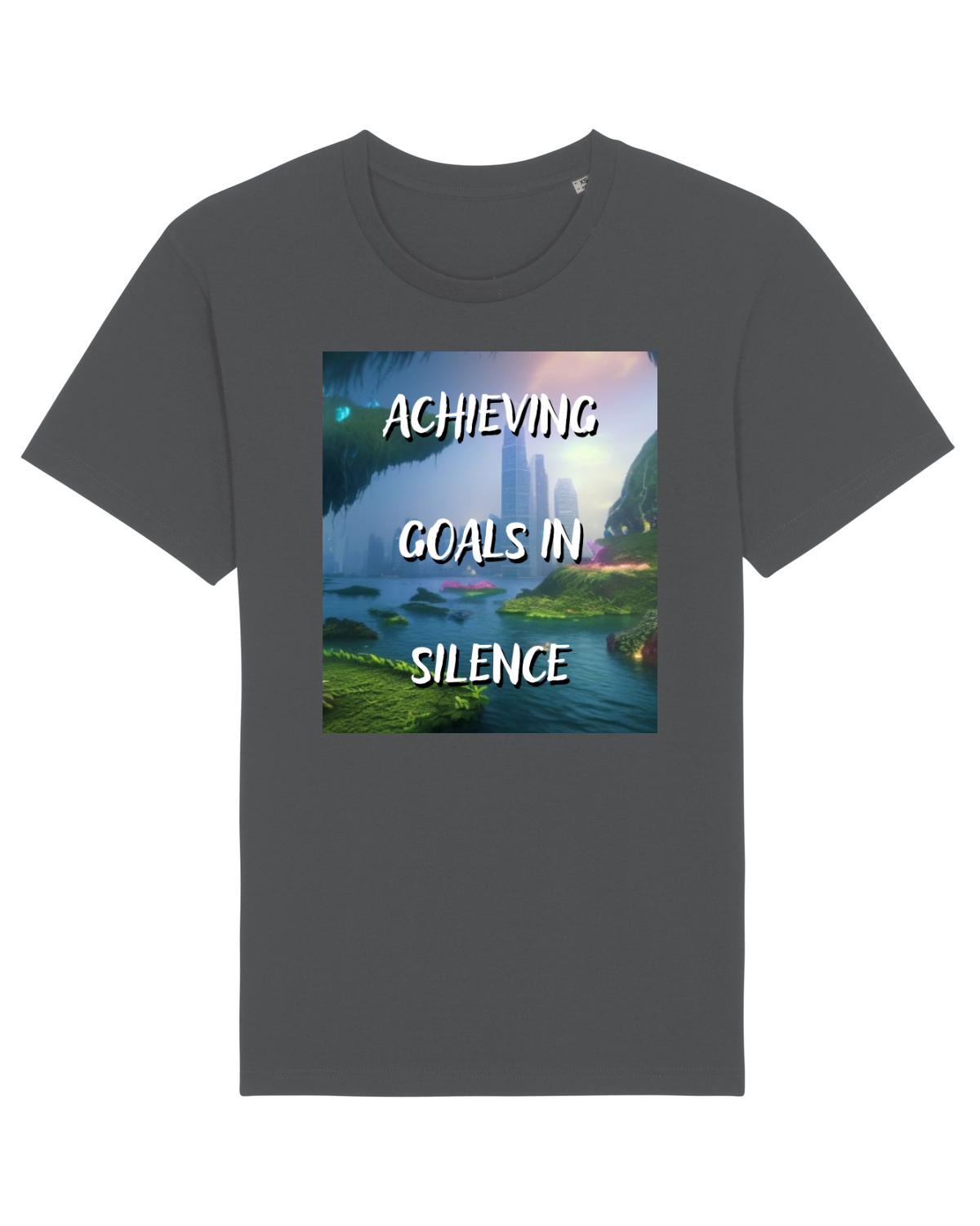 Tricou mânecă scurtă Unisex Rocker Anthracite
