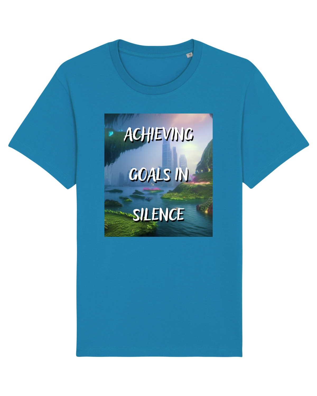 Tricou mânecă scurtă Unisex Rocker Azur