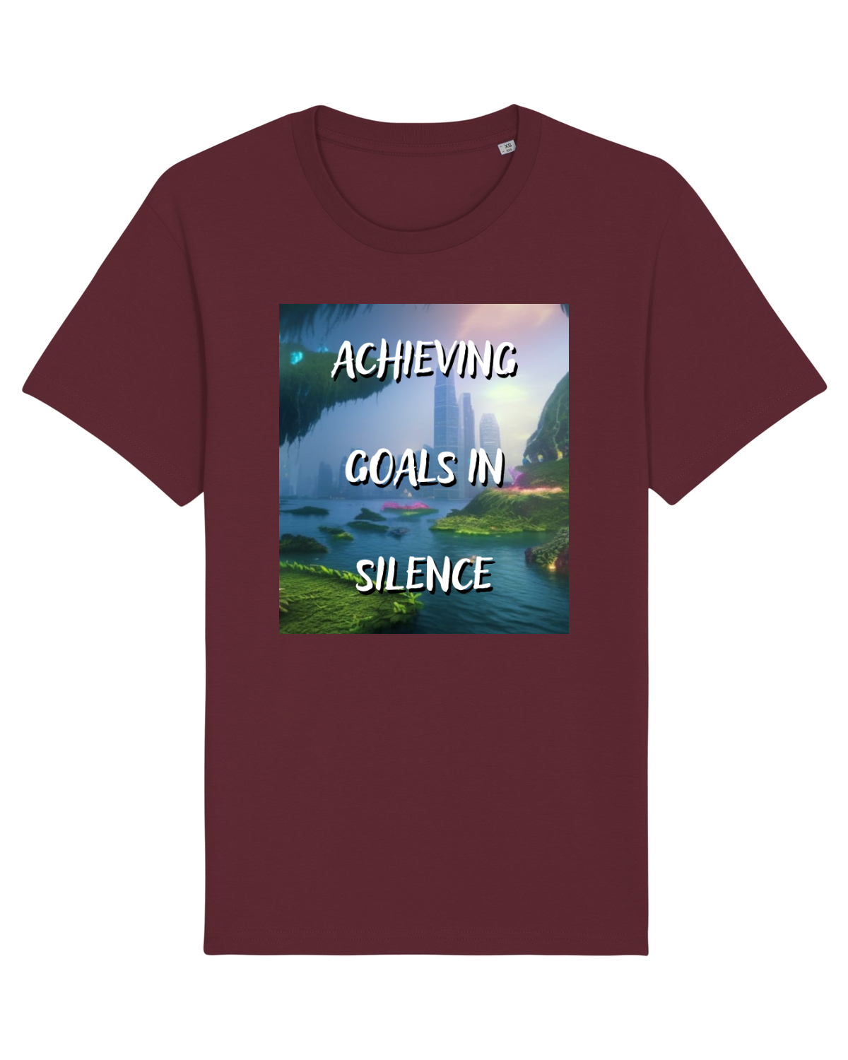 Tricou mânecă scurtă Unisex Rocker Burgundy