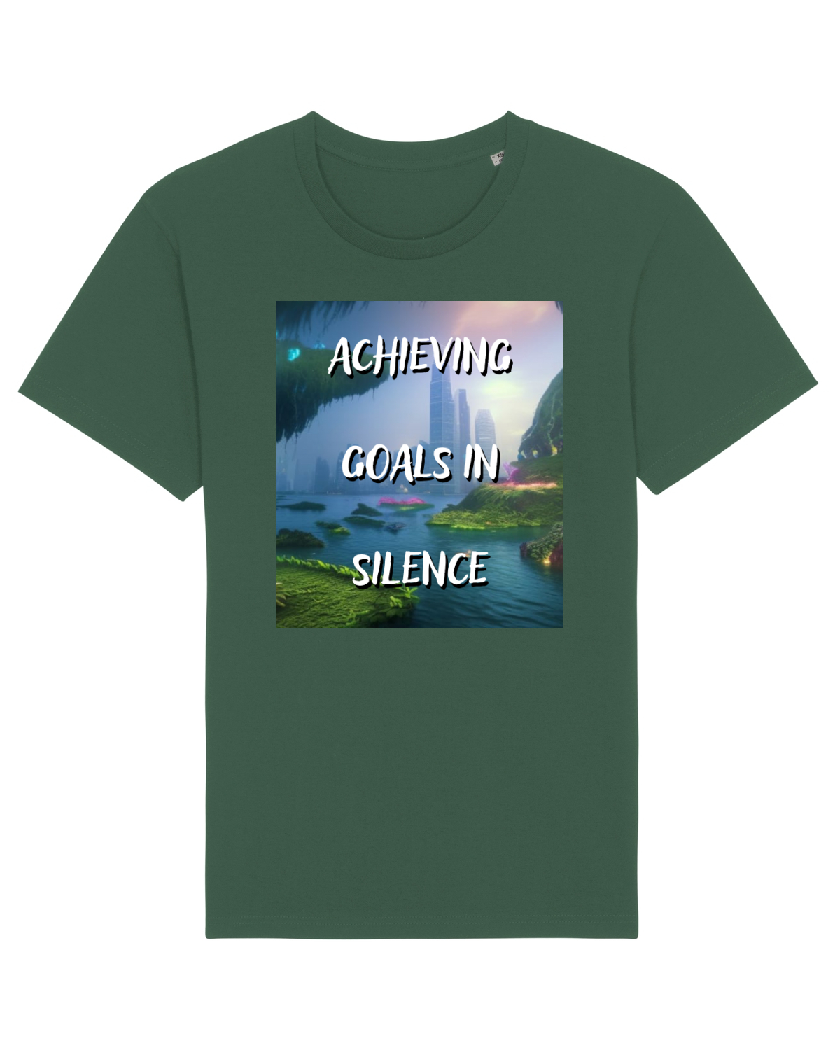 Tricou mânecă scurtă Unisex Rocker Bottle Green