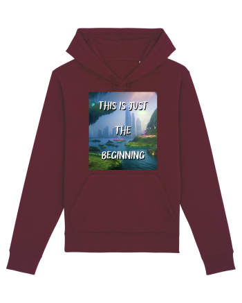 THIS IS JUST THE BEGINNING Burgundy