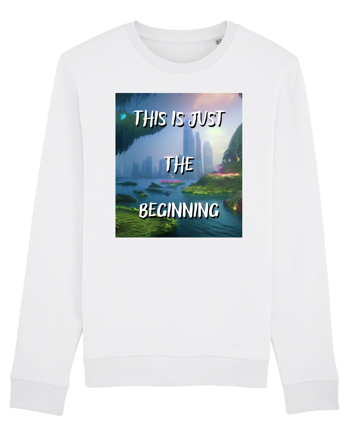 Bluză mânecă lungă Unisex Rise White