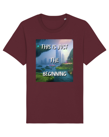 THIS IS JUST THE BEGINNING Burgundy