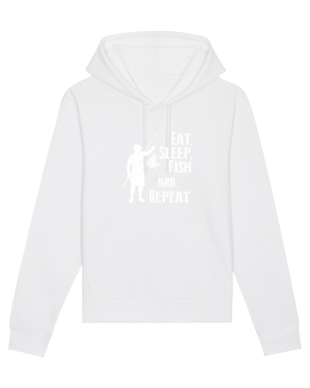 Eat sleep fish repeat White
