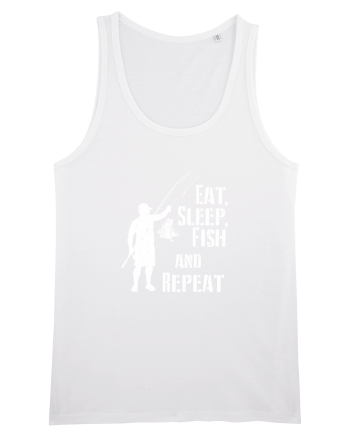 Eat sleep fish repeat White