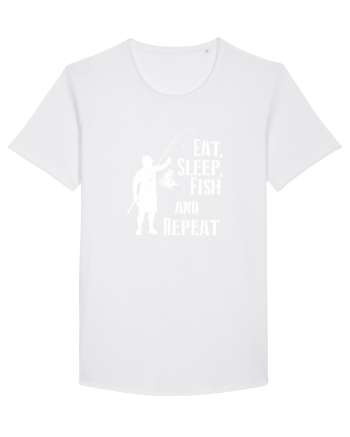 Eat sleep fish repeat White