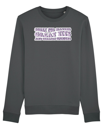 SORRY FOR HAVING GREAT TITS AND CORRECT OPNIONS Bluză mânecă lungă Unisex Rise