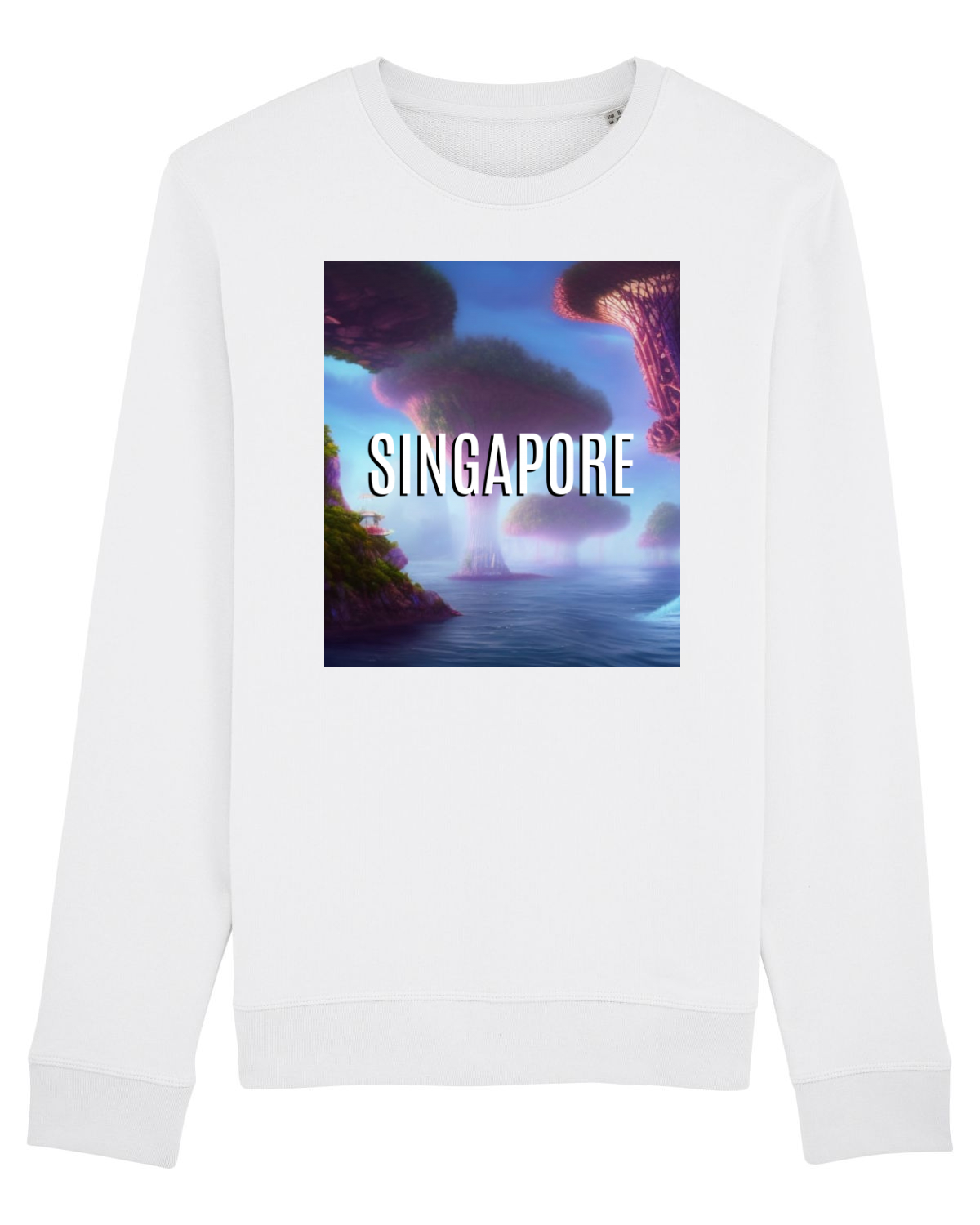 Bluză mânecă lungă Unisex Rise White