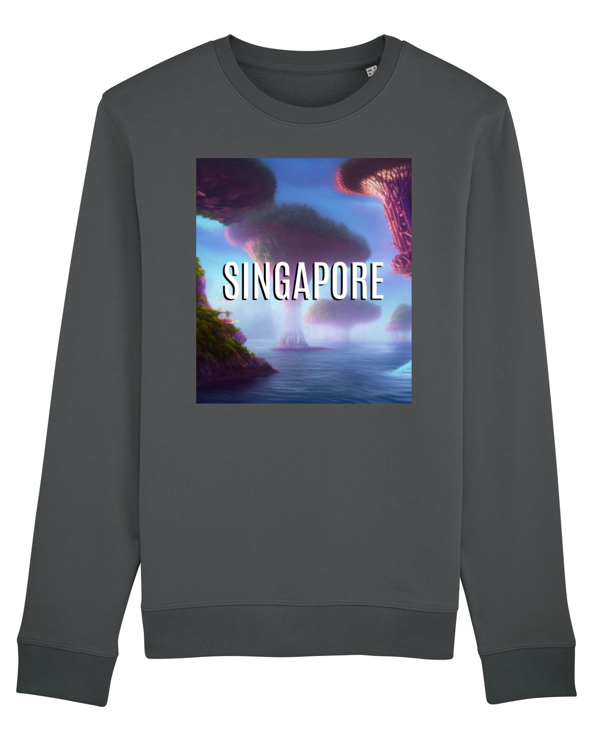 Bluză mânecă lungă Unisex Rise Anthracite