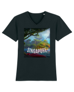 SINGAPORE2 Tricou mânecă scurtă guler V Bărbat Presenter
