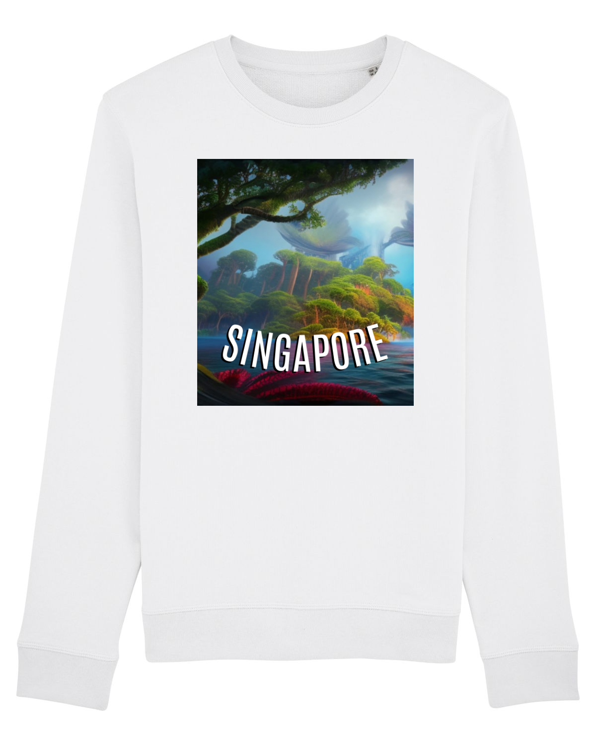 Bluză mânecă lungă Unisex Rise White