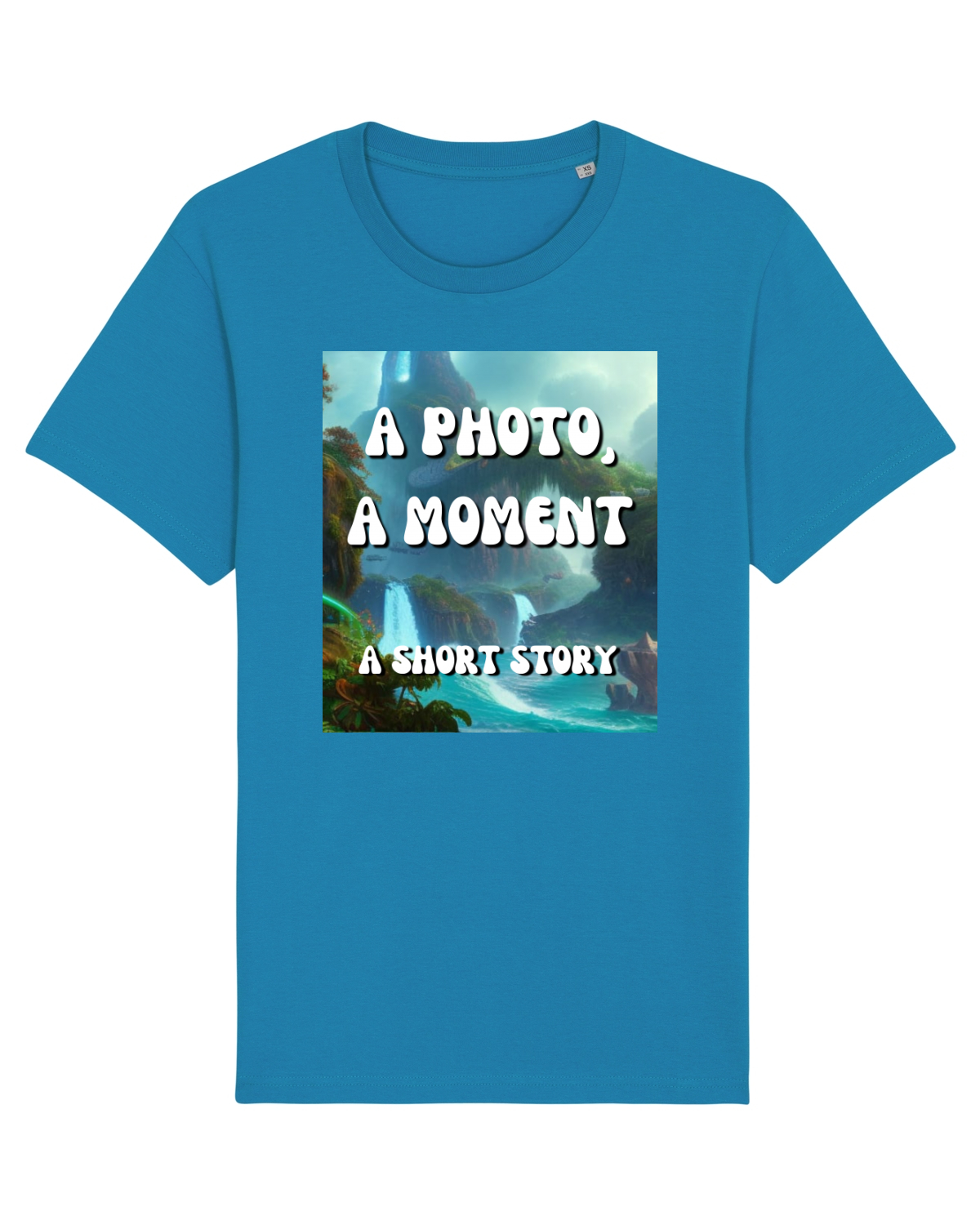Tricou mânecă scurtă Unisex Rocker Azur