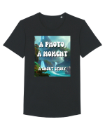 a photo a moment a short story Tricou mânecă scurtă guler larg Bărbat Skater