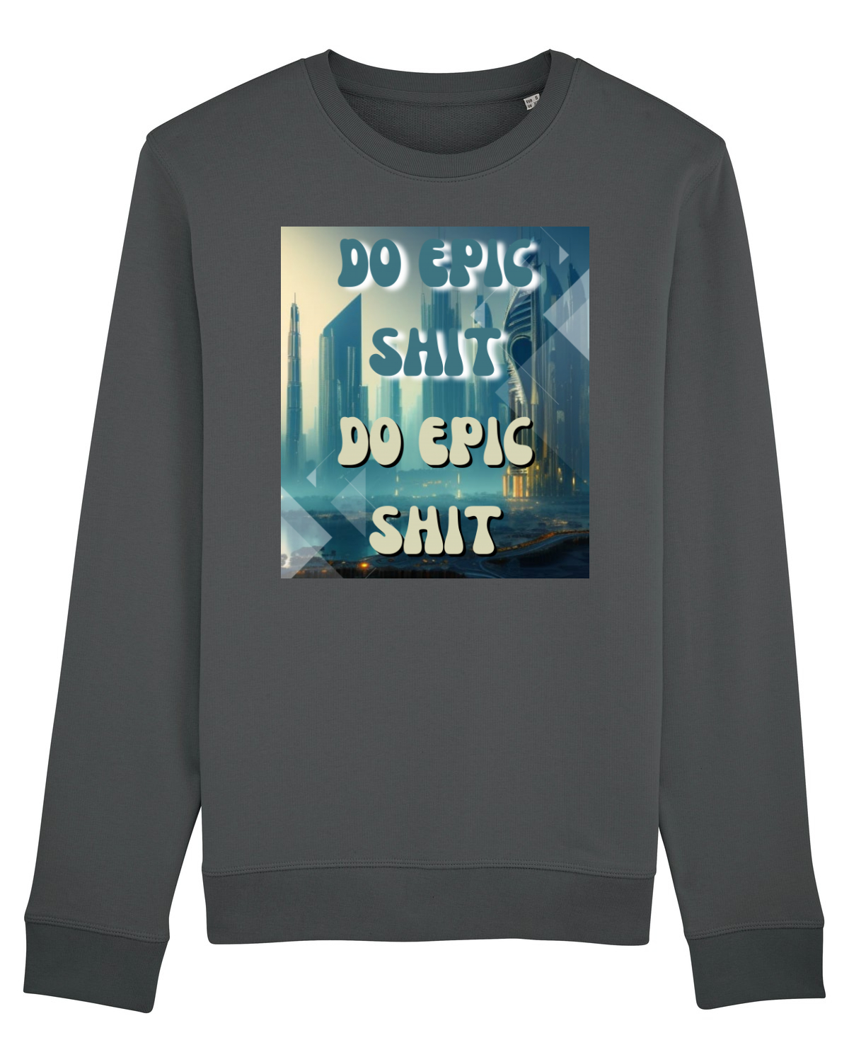 Bluză mânecă lungă Unisex Rise Anthracite