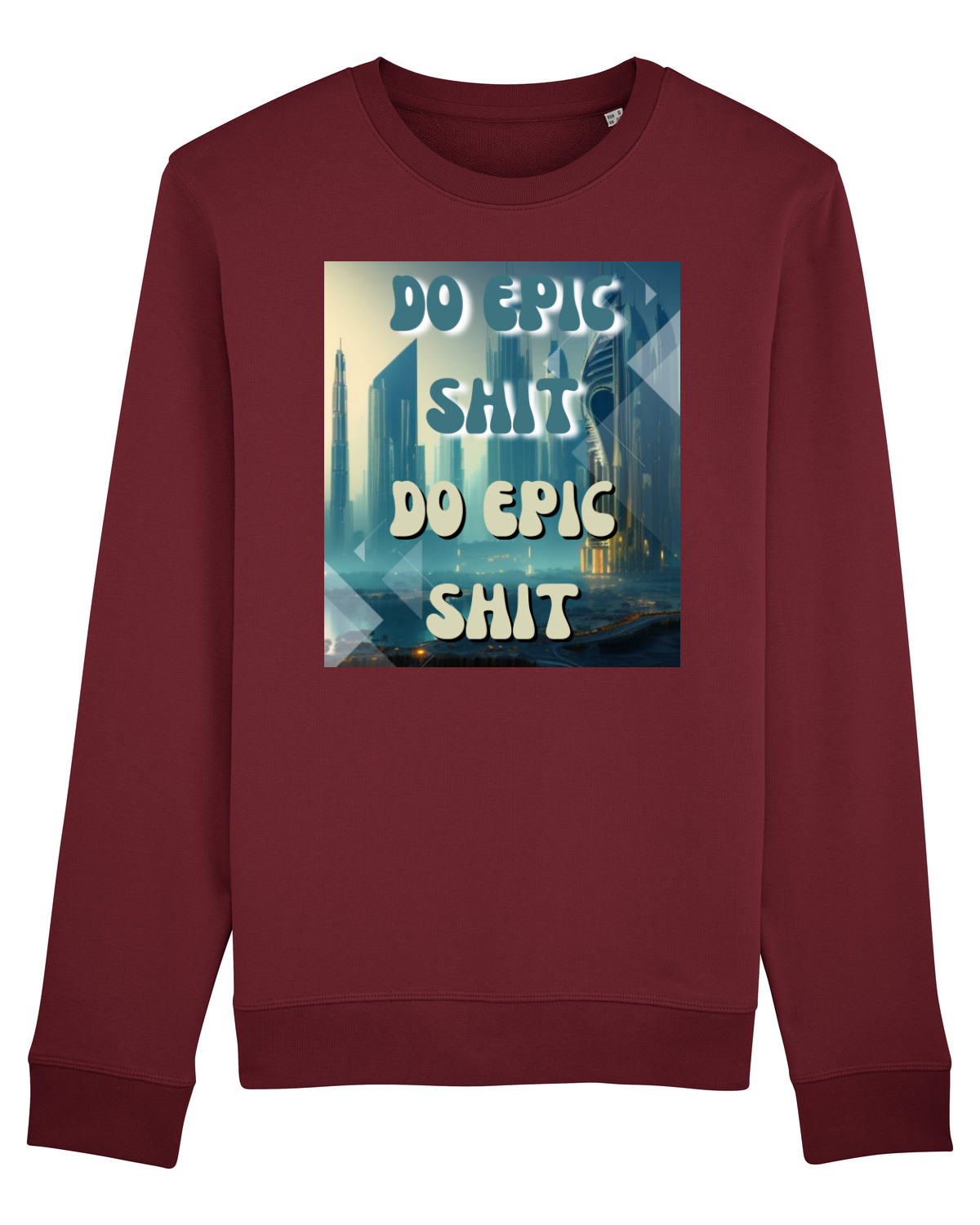 Bluză mânecă lungă Unisex Rise Burgundy