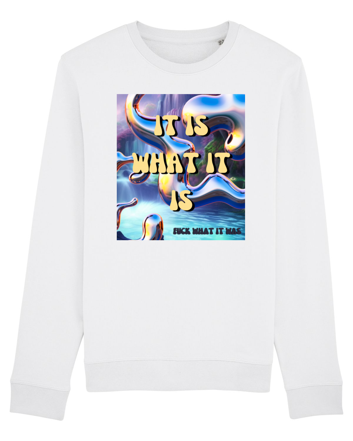 Bluză mânecă lungă Unisex Rise White