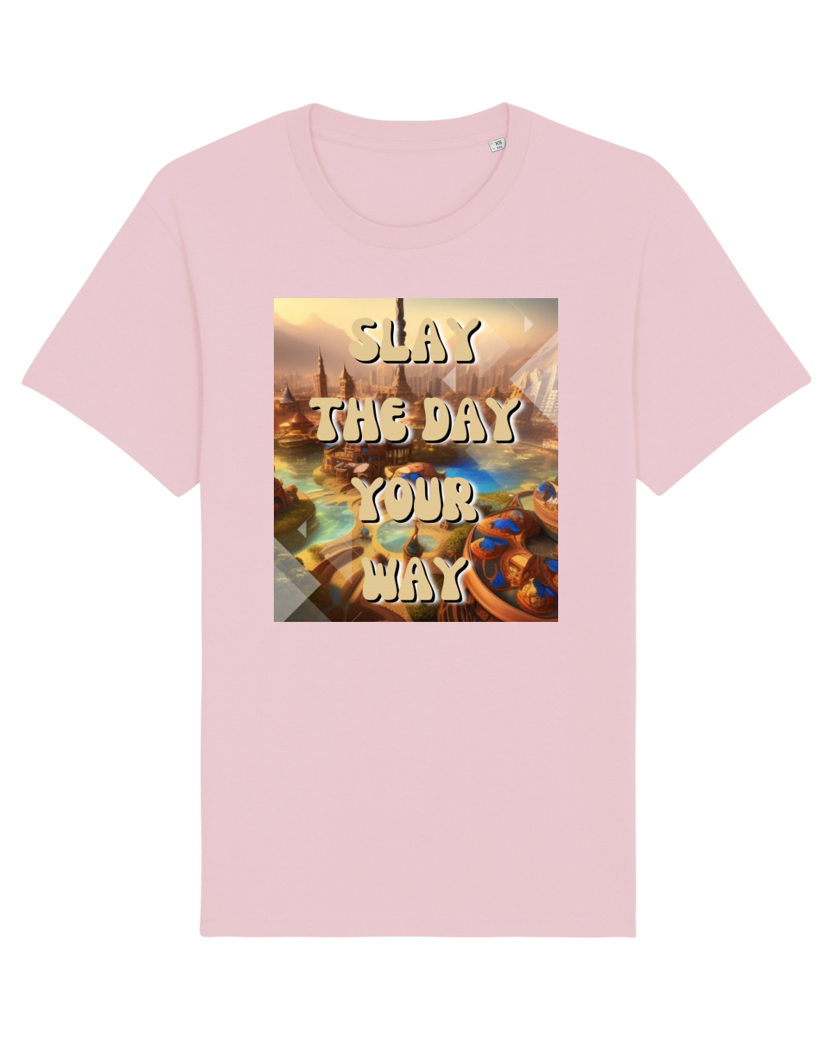Tricou mânecă scurtă Unisex Rocker Cotton Pink