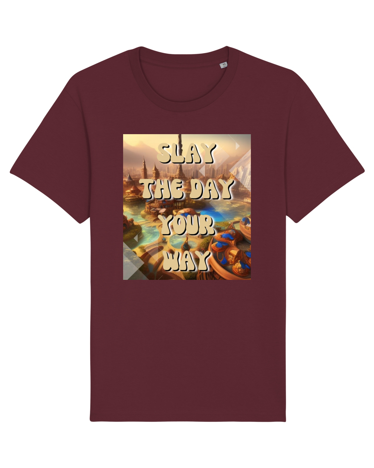 Tricou mânecă scurtă Unisex Rocker Burgundy