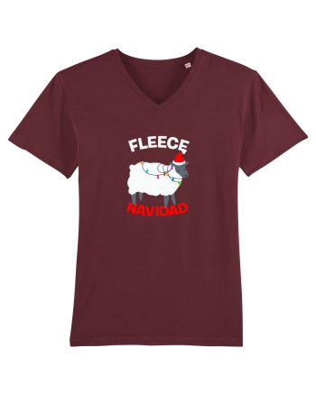 Fleece Navidad Burgundy