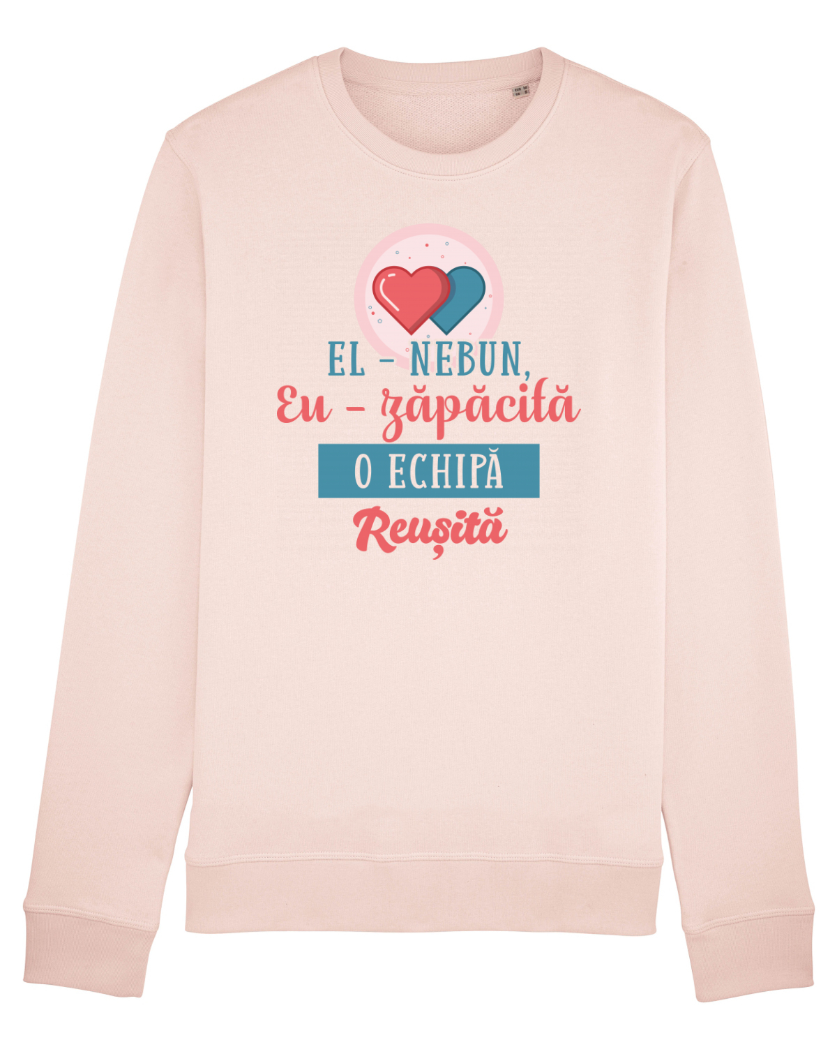 Bluză mânecă lungă Unisex Rise Candy Pink