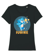 Iubire cu ursuleț - v4 Tricou mânecă scurtă guler larg fitted Damă Expresser