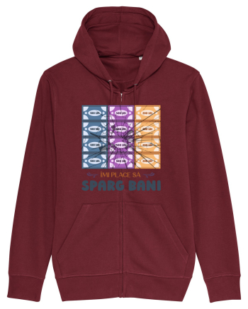 Îmi place să sparg bani Burgundy