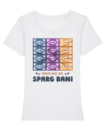 Îmi place să sparg bani Tricou mânecă scurtă guler larg fitted Damă Expresser